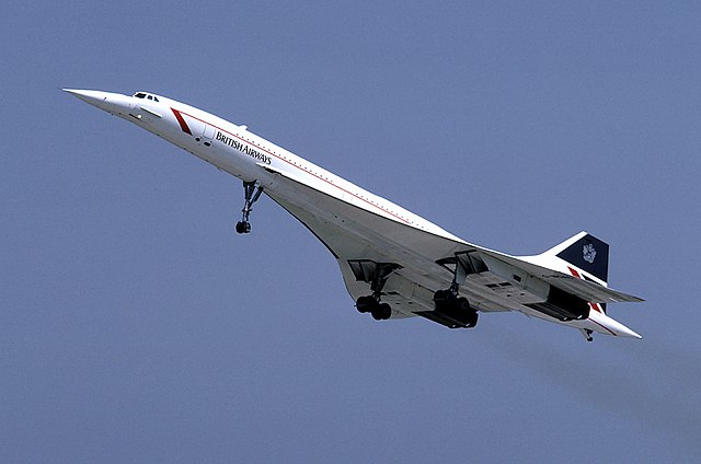 Concorde with afternoon tea